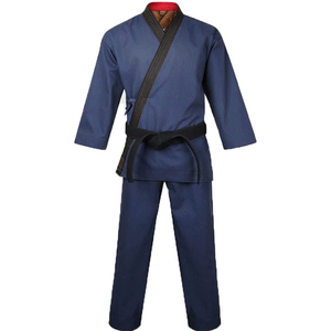 Uniforme de Karate Negro para Niños, 100% Algodón Transpirable, Ropa de Artes Marciales con Cinturón Blanco, Corte Regular, Talla Infantil - Product Image 5