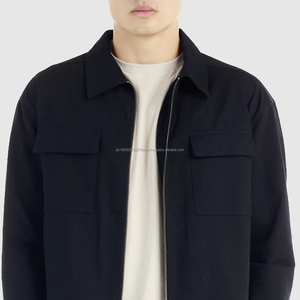 Chaqueta Bomber Impermeable con Cuello Alto y Logotipo Frontal para Hombre, Estilo Casual 2025 - Product Image 4