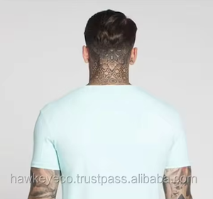 Camiseta de Verano para Hombre, Negra, con Diseño Floral, Tejida, Ecológica, Transpirable, de Secado Rápido, Poliéster/Spandex, al Mejor Precio - Product Image 6