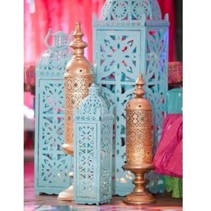 Farolillo Marroquí de Metal de Alta Calidad con Acabado Personalizado para Bodas, Navidad, Decoración de Mesa, Farolillos Colgantes - Product Image 5