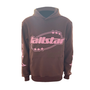 Sudadera con Capucha Vintage Ecológica de Invierno para Hombre, 100% Algodón, con Logotipo Personalizado OEM, 3D, sin Cordón - Product Image 2