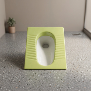 Green White Double Color <b>Ceramic</b> Squatting Orissa Eastern <b>Pan</b> High Deep Toilet WC Sanitary Ware For Hotel Bathroom - Product Image 2