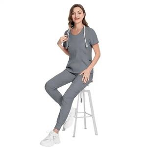 Uniforme d'infirmière unisexe grande taille et confortable avec spandex pour hommes et femmes pour les soins infirmiers médicaux - Product Image 5