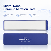 Diffuseur de disque d'air plat Micro Nano Bubble pour l'aquaculture de pisciculture avec aération d'oxygène en céramique Augmentation de l'oxygène d'aquaculture