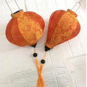 Factory Supply Round Silk Lanterns Vietnam Bamboo Frame Silk Lanterns Decorative Silk Lanterns For Home Decor - Product Image 6