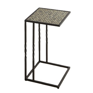 Vente chaude 2024 Merveilleux Bone Inlay Tabouret En Gros Os Incrustation Moderne Bonne Qualité Salon Cubique Tabouret avec Support En Métal - Product Image 5