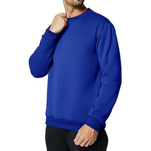 Men's Lightweight Crewneck Pullover Sweatshirt Breathable Cotton Fabric for Casual and Travel Outfits in Spring Fall Winter - Product Image 1