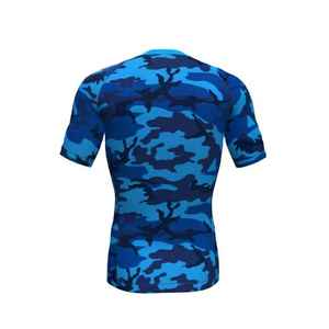 Camisetas de Compresión Deportivas de Manga Corta con Cuello Redondo para Adultos, Sublimadas, Unisex, Antibacterianas, de Secado Rápido, para MMA - Product Image 6
