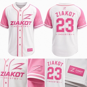 Camiseta de Béisbol de Moda con Diseño Degradado Auténtico en Naranja, Negro y Blanco, de Alta Calidad, Personalizada, al por Mayor, de Fabricante Pakistaní - Product Image 2