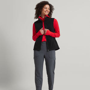 Chaleco Acolchado Ligero Negro para Mujer, Cuello Alto, Plegable, Estilo Teddy, Ropa Casual, Chaleco Grueso de Invierno Unisex, Ropa Urbana - Product Image 4