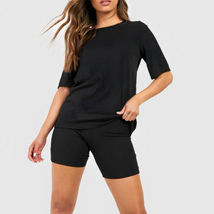 Vente flash - Ensemble deux pièces en coton pour femmes grandes tailles, de qualité supérieure, à séchage rapide, avec logo personnalisé - Product Image 3