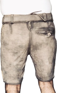 2025 Custom Trachten Kurz leaderhose/Trachten Bavarian Pants Custom Lederhosen Real leather short Lederhose para hombres - Product Image 2