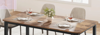 VENTE FLASH - Ensemble de table à manger en bois moderne avec 6 chaises, meubles de salle à manger, table à manger d'intérieur, prix avantageux