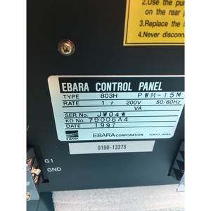 ปั๊มเทอร์โบโมเลกุล Ebara 803H PWM-15M - อุปกรณ์และอะไหล่เซมิคอนดักเตอร์ระดับโลกที่เชื่อถือได้ - Product Image 6