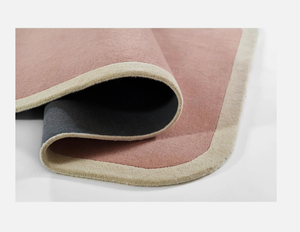 Alfombras de Lana Hechas a Mano con Técnica Tufted - Ecológicas, Personalizables en Tamaño y Color, Rosa, Diseño Novedoso, Acolchadas y Resistentes al Fuego - Product Image 2