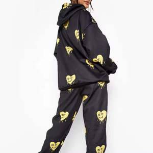 2026 Custom Sweat Suit Tracksuit Set Ladies Jogger Sets Women's Clothing Tracksuits For Women with screen <b>printing</b> logo unisex - Product Image 5