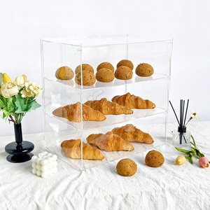 Samto Displays Vitrina de pastelería de 3 niveles Estante de pan Acrílico Panadería Pastelería Vitrina de panadería moderna Vitrina de panadería - Product Image 6