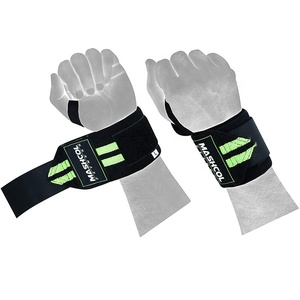 Sangles de poignet durables respirantes unisexes pour l'haltérophilie 12 "-18" Personnalisables Professional Gym Wraps Hook Loop Closure - Product Image 2