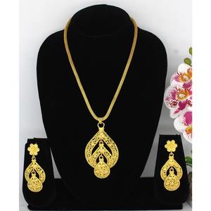 Joyería de oro de enchapado en oro, conjunto de joyería de estilo africano tradicional - Product Image 1