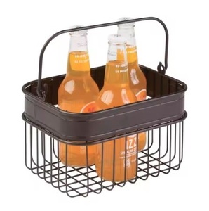 High Quality Iron Wire <b>Basket</b> <b>Rectangular</b> Shape Portable Organizer Hot Selling Metal Wire Mesh <b>Storage</b> <b>Basket</b> Lightweight - Product Image 2