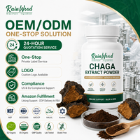 Extrait d'Inonotus Obliquus en vrac en gros d'usine, poudre de champignon brun, 10% 30% polysaccharides, extrait de Chaga