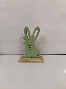 Conejito de epoxi, conejito hecho a mano con láser - Product Image 5