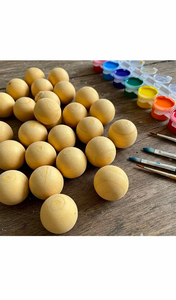 Wholesale Natural Wood Beads Wooden Bulk Beads Wall Signs - Product Image 4
