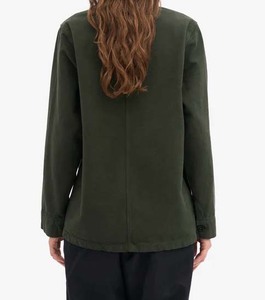 Manteau de travail décontracté pour femme 2026, en toile de coton doublée, imperméable, avec plusieurs poches, pour l'hiver - Product Image 4