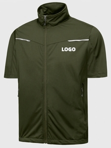 Chaqueta Impermeable con Capucha para Hombre, Estilo Casual de Invierno, Cierre de Cremallera, Color Gris Sólido, Corte Regular, Estilo Holgado, Exterior de Poliéster - Product Image 2