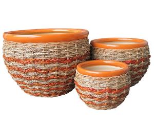 Pots de fleurs en céramique émaillée décoratifs écologiques de haute qualité, best-sellers, avec trou de drainage, pour la décoration de la maison et du jardin - Product Image 1