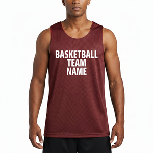 Maillots de basket-ball réversibles unisexes personnalisés en gros, vêtements de basket-ball bon marché pour adultes, vêtements de sport, tailles plus grandes - Product Image 1