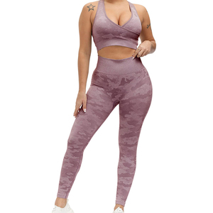 Seamless <b>Yoga</b> <b>Set</b> for Women Lightweight Sports Bra and Legging 2 Piece Women's <b>Sets</b> Comfortable Women <b>Yoga</b> <b>Set</b> for Sale - Product Image 1