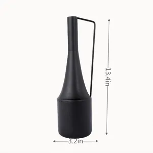Vase à fleurs moderne en aluminium fait main, élégant et contemporain, pour la maison, l'hôtellerie, le commerce et le bureau - Product Image 3