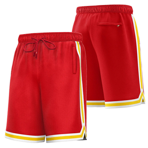 Shorts de basketball pour hommes confortables, respirants et à séchage rapide, en polyester imprimé, maille Laker, service OEM, prix de gros, prix bas - Product Image 6