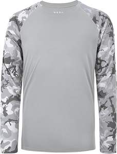 Chemises de pêche à manches longues tendance pour hommes, protection solaire UPF 50+, camouflage, anti-UV, pour la natation, la chasse et les activités de plein air - Product Image 4