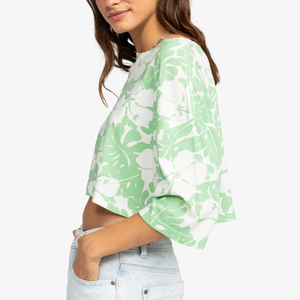 Blusa Corta de Verano para Mujer, Diseño Personalizado, Estampado por Sublimación, Sexy, Holgada, con Hombros Caídos - Product Image 4