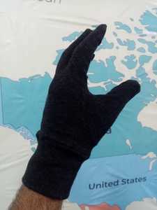 Wholesale Jacquard Nylon Sports Winter <b>Gloves</b> for Screen Compatible Thermal Windproof Water Resistant Cycling Hiking Outdoor - Product Image 4