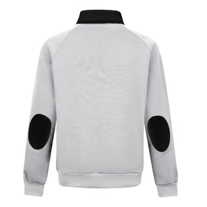 Sweat-shirt à demi-zip pour homme, confortable, respirant, en mélange de coton, design élégant pour le sport et les occasions décontractées - Product Image 4