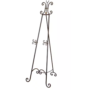 Support de cadre photo décoratif en métal au design standard, chevalet de table de qualité supérieure pour tableaux, support pour livre de recettes, couleur noire - Product Image 5