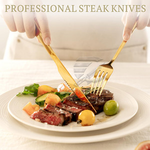 New Style Solid Color <b>Cutlery</b> <b>Set</b> In Stock Hot Sale <b>Cutlery</b> <b>Set</b> Quality Made <b>Gold</b> <b>Cutlery</b> <b>Set</b> - Product Image 5
