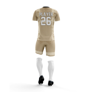 Ensemble maillot et short de football respirant à séchage rapide, manches courtes, imprimé par sublimation, kit d'entraînement personnalisé pour équipe - Product Image 2