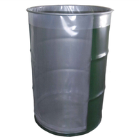 Sac de protection pour fût en LDPE sans additifs, jetable, transparent, à soufflet de fond (qualité alimentaire) Marque ASO