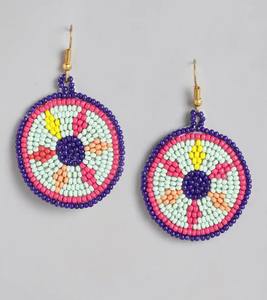 Pendientes de Gancho con Cuentas de Semillas, Unisex, Multicolores, Ligeros y Cómodos para Uso Diario, Regalo - Product Image 4