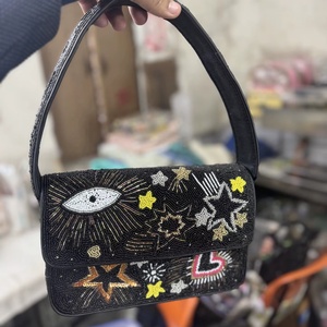 Bolso Bandolera de Mujer, Estilo Bohemio Indio, de Algodón, Impermeable, Ecológico, Ligero, Gran Capacidad, Hecho a Mano, para la Noche - Product Image 4