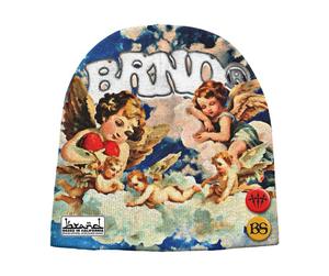 BRAND STUDIOS Bonnet unisexe en acrylique, style urbain, imprimé peint à la main, 56-58CM, bonnet d'hiver décontracté, casquette hip-hop unisexe - Product Image 2