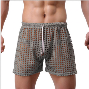 Pantalones Cortos de Poliéster de Color Sólido para Hombre, Cintura Elástica, Detalle de Ribete Frontal, Estilo Casual, Corte Medio, Transpirables y Ecológicos - Product Image 3