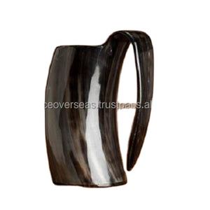 แก้วน้ำทำมือจากเขาควายออร์แกนิกขัดเงา แก้วเบียร์สไตล์นอร์ส เป็นมิตรกับสิ่งแวดล้อม (500 มล.) ผลิตโดย God Grace Overseas - Product Image 5