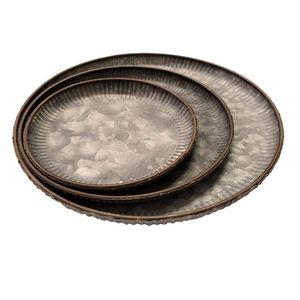 New Design Round Gold Plated Metal Serving <b>Chocolate</b> Tray for Kitchenware and Tabletop Usage Available in Bulk - Product Image 1