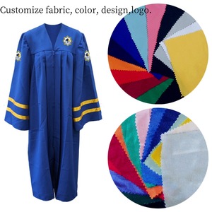 Ensemble Robe et Toque de Cérémonie Noirs en Satin – Tenue Académique avec Pompon Carré pour École – Conception Personnalisée – Fournisseur en Gros - Product Image 6