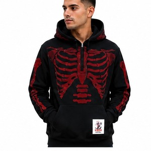 Sudadera con Pedrería para Hombre de la Mejor Calidad, 100% Algodón, Tela Suave y Transpirable, Diseño con Acentos de Cristal, Cómoda, Informal, Moda Urbana - Product Image 1